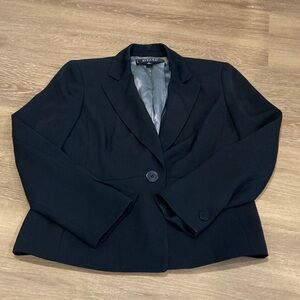 Black blazer with button sleeves